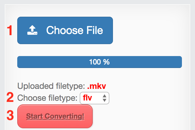 How to convert MKV files online to FLV